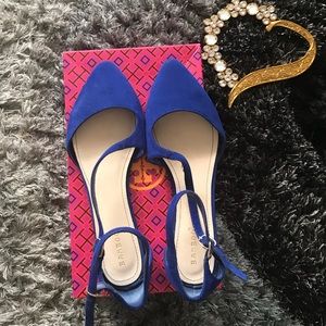 Bamboo blue flats size 9 pointy toe
